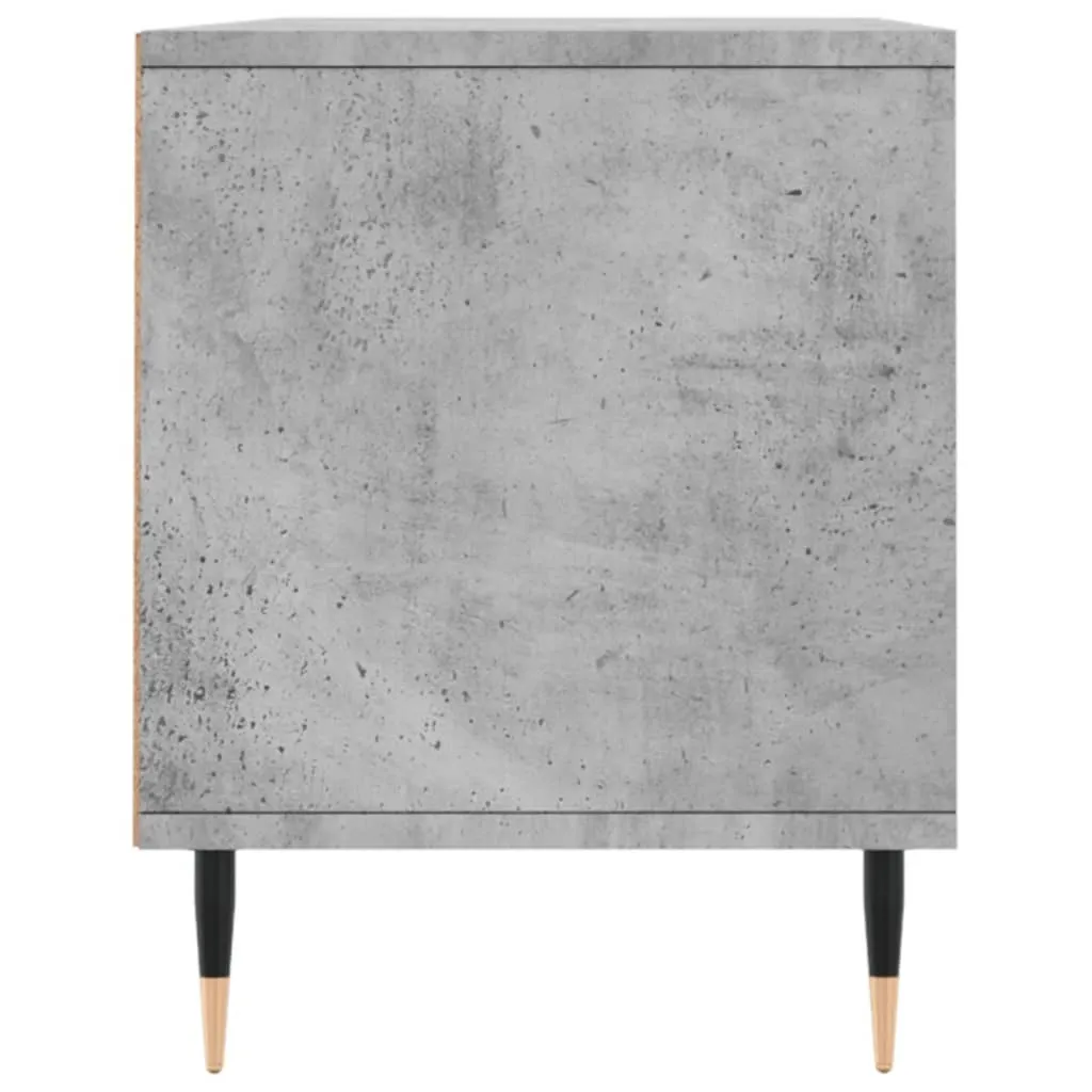 The Living Store Mobile TV grigio cemento 100x34,5x44,5 cm Materiale in legno - 7