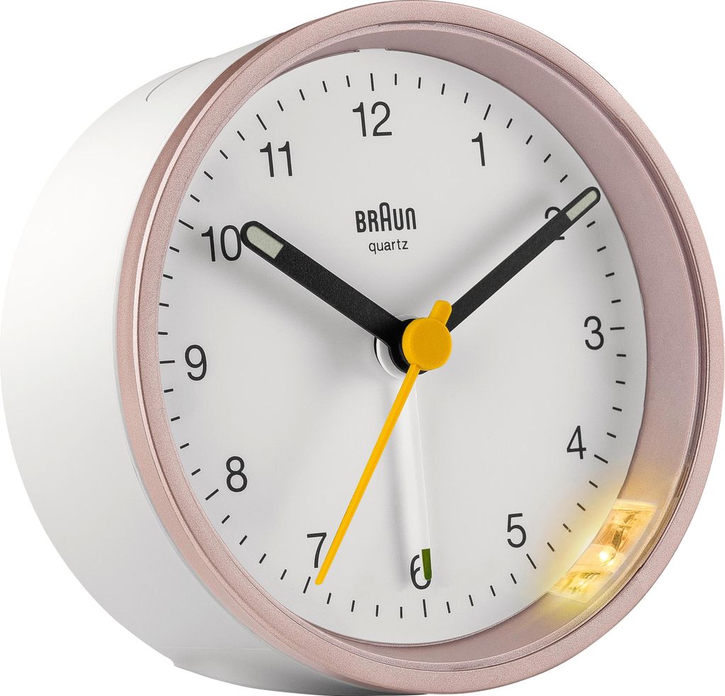 Braun BC 12 PW Quarzwecker pink-weiß Produktbild 