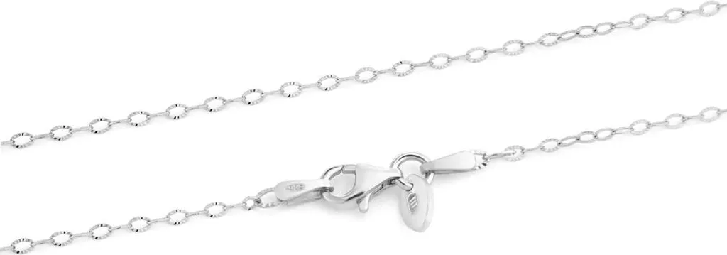 NKlaus Collana Catena Ancora In Argento 925 Per Donna - Lunga 50cm, Larghezza 3,6mm (6938)