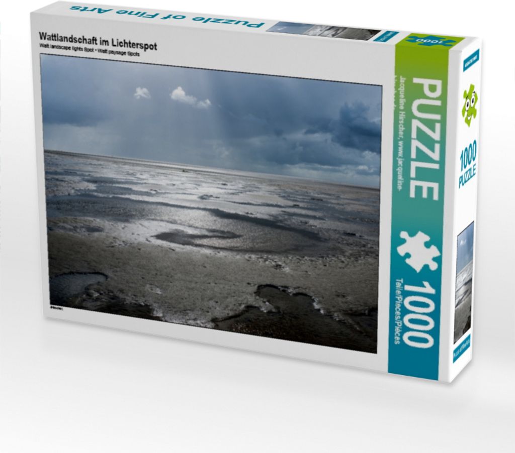 Calvendo Wattlandschaft im Lichterspot 1000 Teile Puzzle quer 640x480mm, Hirscher Jacqueline; 7436267