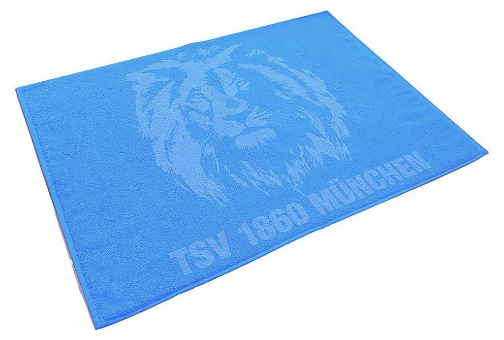 TSV 1860 München Duschvorleger Löwe hellblau