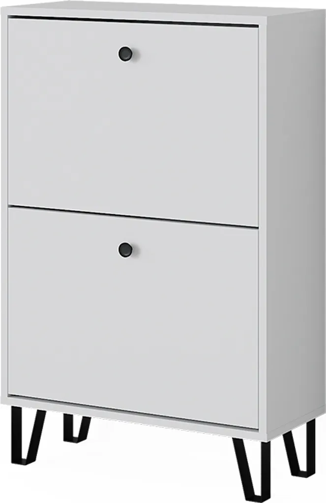 Armoire à chaussures blanche 2 abattants Vicco Siri 60x92cm pour entrée