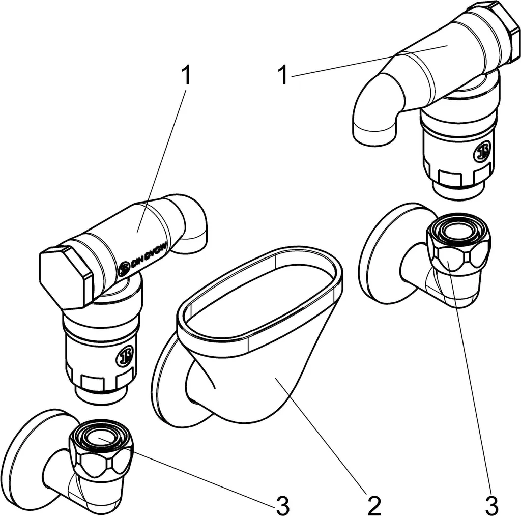 Ventilation de canalisation apparente chrome pour évacuation de douche - 3