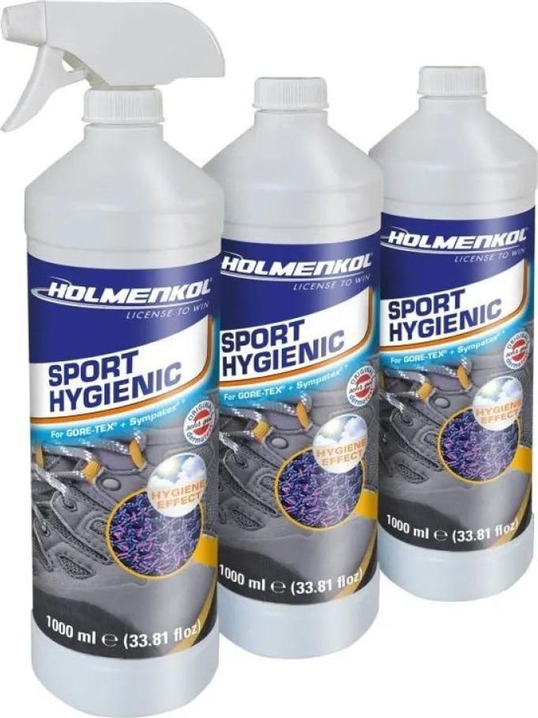 Holmenkol Sporthygienic 1000ml Deodorant 3 Einheiten Durchsichtig Durchsichtig One Size