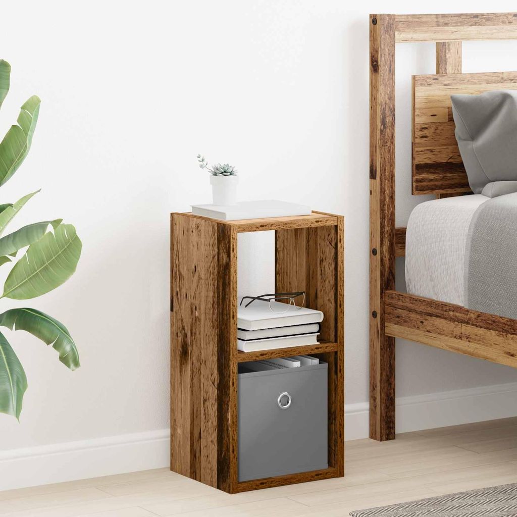 vidaXL Nachttisch Altholz 25,5 x 22 x 49,5 cm Holzwerkstoff