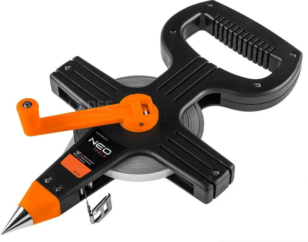 Mètre ruban 50m NEO TOOLS en acier - Ne s'étire pas pour mesure précise