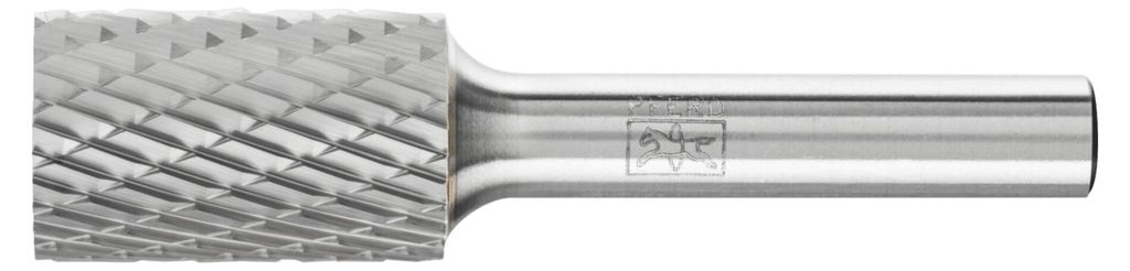 PFERD TOOLS Hartmetall Frässtift Zylinder ZYA Ø 16x25 mm Schaft-Ø 8 mm Z3P universal mittel kreuzverzahnt