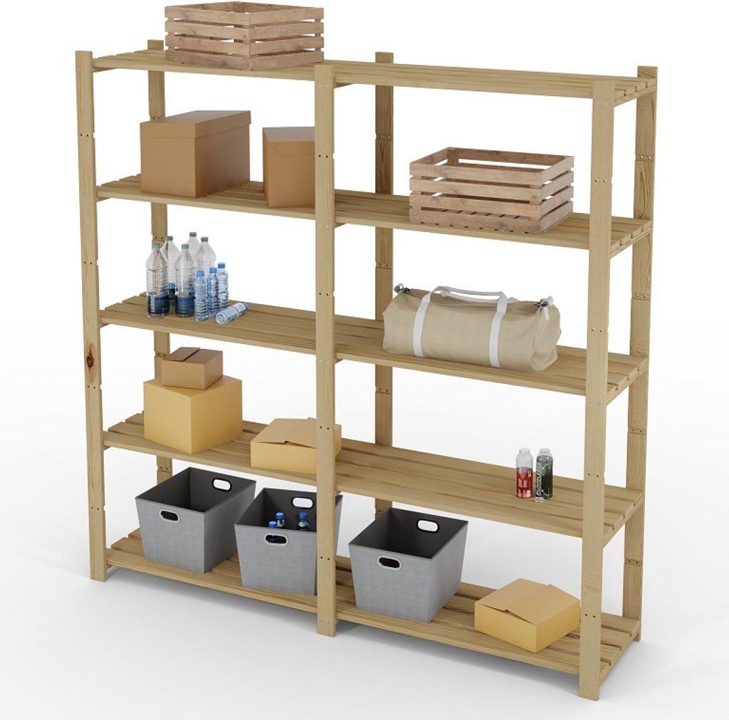 Bücherregal, Holzregal, Standregal, Wandregal, Regal mit 5 Produktbild 9