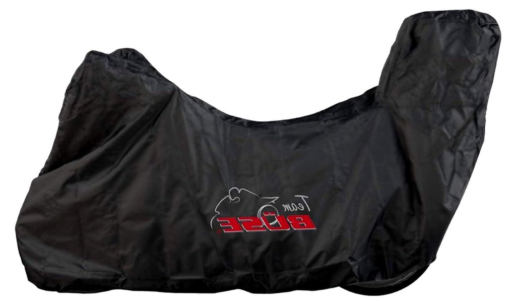 Motorrad Abdeckplane mit Topcase, schwarz, Größe M