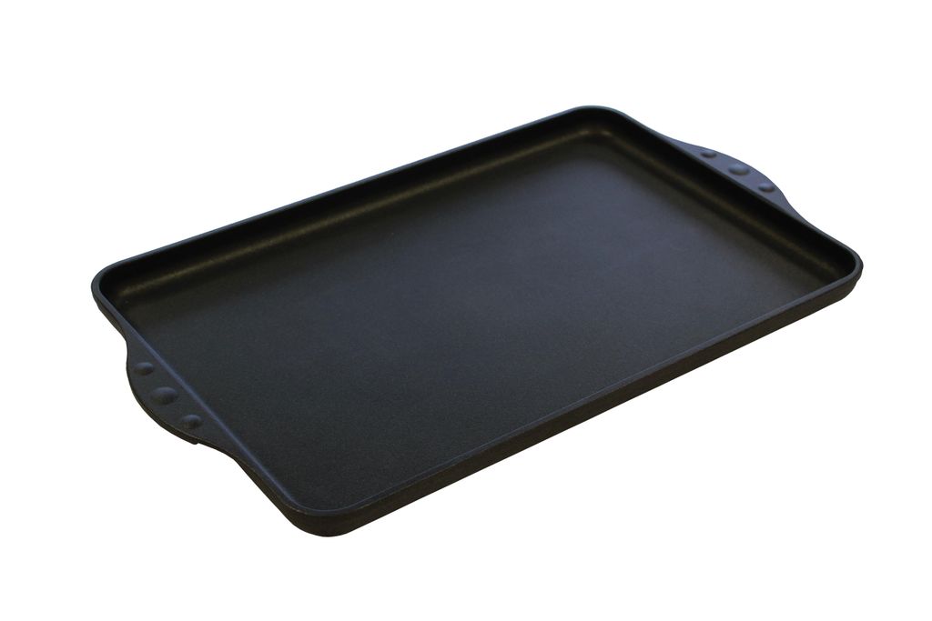 Eurolux Premium Grillplatte 43 x 28 x 2,5 cm, glatt