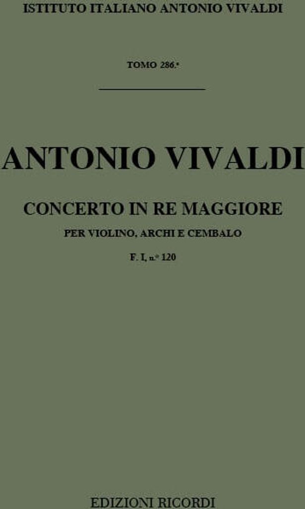 A. Vivaldi Concerti Per Vl., Archi E B.C.: In Re Rv 209 Concerti Per Violino