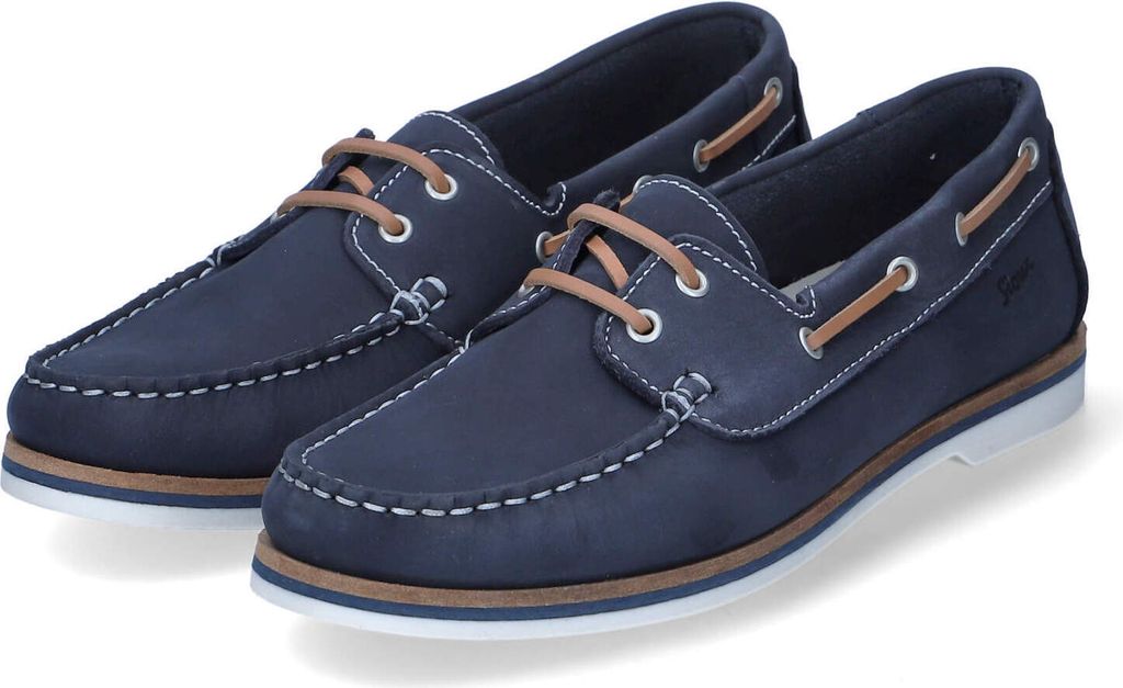 Sioux Damen Slipper/ Bootsschuhe/ Mokassins NAKIMBA Blau RaulederGröße:38