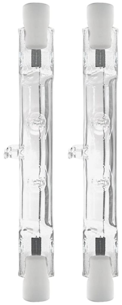 Modee R7s Halogenlampe 78 mm - 100 W 900 lm 230 V - Stablampe - Warmweißes Licht - Dimmbar - 2 Halogenlampen