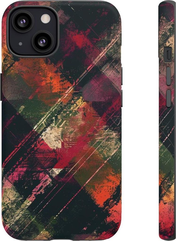 Abstraktes Grunge-Muster – Hülle Kompatibel mit iPhone 13