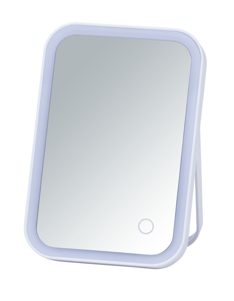 WENKO LED Kosmetik Stand Spiegel ARIZONA Schminken Bad Gäste WC Licht Halter