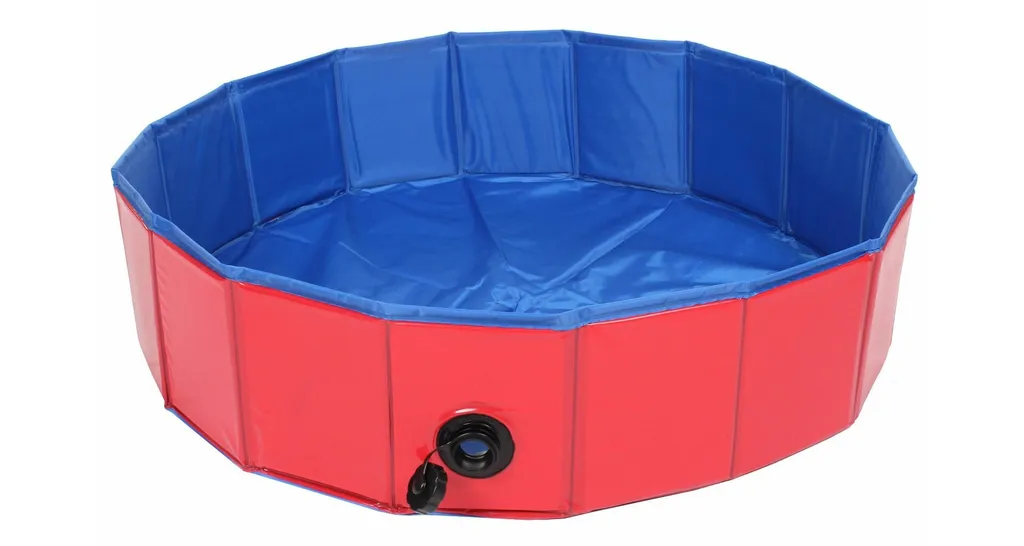 Vasca per Cani Merco Splash 80 cm | Piscina Rossa Pieghevole Outdoor