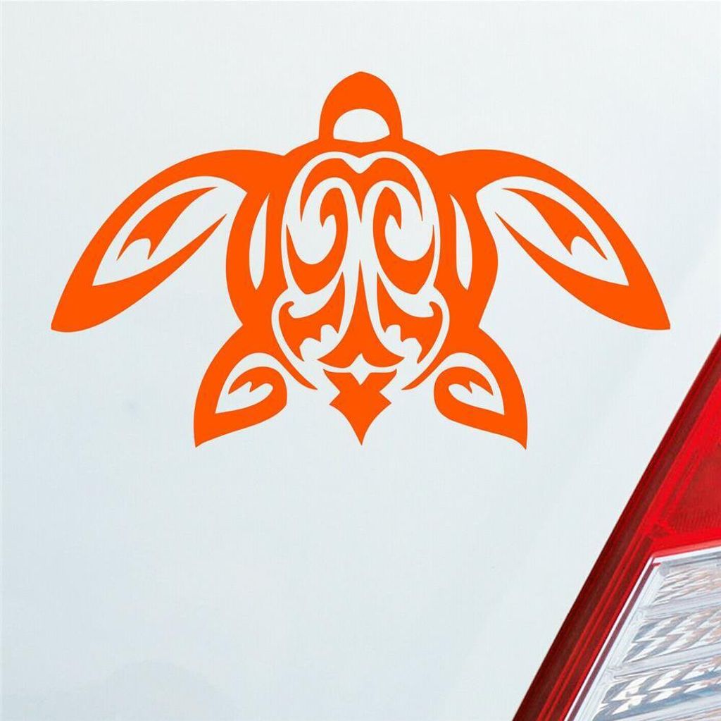 Auto Aufkleber Schildkröte Turtle Schildi Kröte Tribal 12x7 Produktbild 