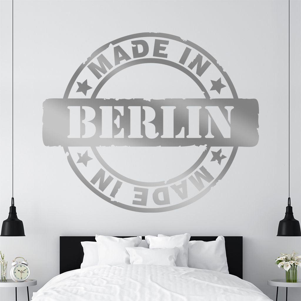 KIWISTAR Berlin - Old School Retro Logo Wandtattoo in 6 Größen - Wandaufkleber Wall Sticker - Dekoration, Küche, Wohnzimmer, Schlafzimmer, Bade...