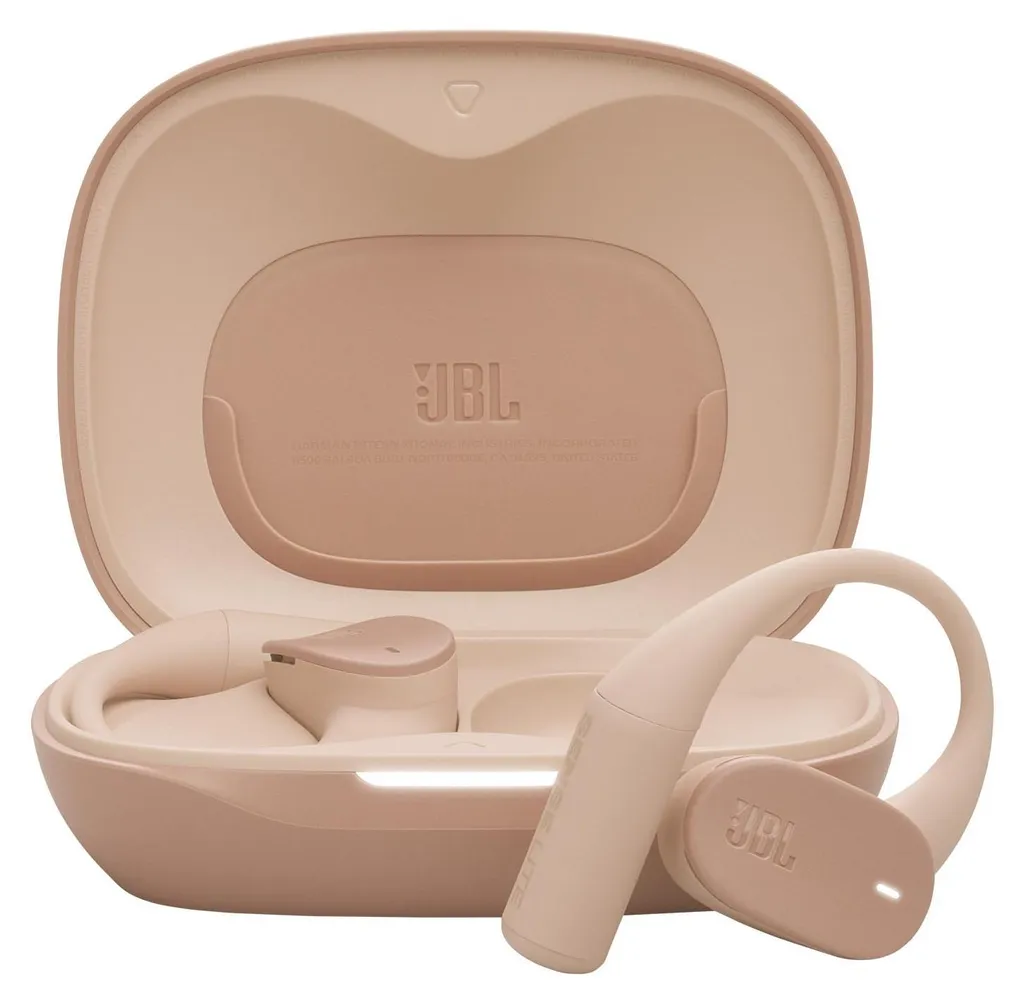 Écouteurs JBL Sense Lite 32h Autonomie et Basses Adaptatives Couleur Beige