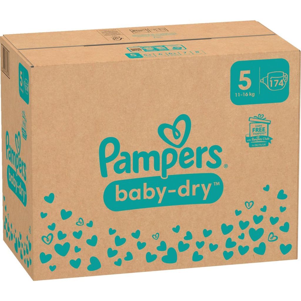 Pampers Windel Baby Dry 40785089 Gr.5 Junior 174St. Image du produit 