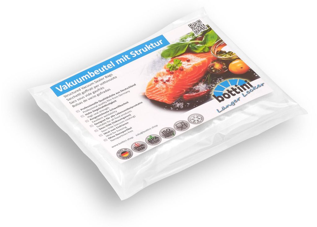 200 Vakuumbeutel 20 x 25 cm für Lebensmittel geeignet für alle Vakuumierer