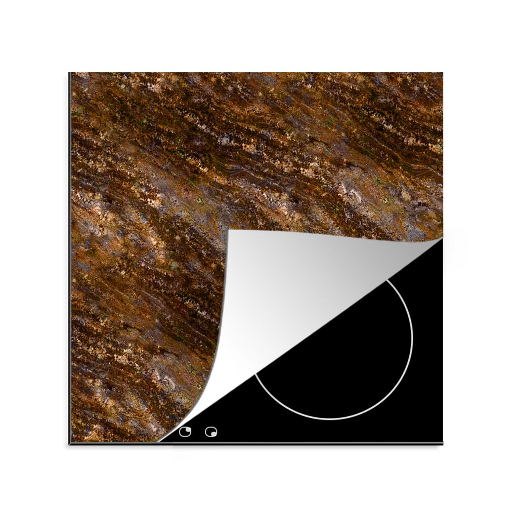 KitchenYeah Herdabdeckplatte Granit - Luxus - Muster , 78x78cm, Küche Deko, Glaskeramikkochfeld Herdabdeckung, Abdeckplatte fùr Kochfeld