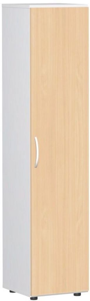 Geramöbel Flügeltürenschrank mit Standfüßen, Griff links oder rechts, inkl. Türdämpfer, nicht abschließbar, 400x420x1808, braun/Weiß, S-34...