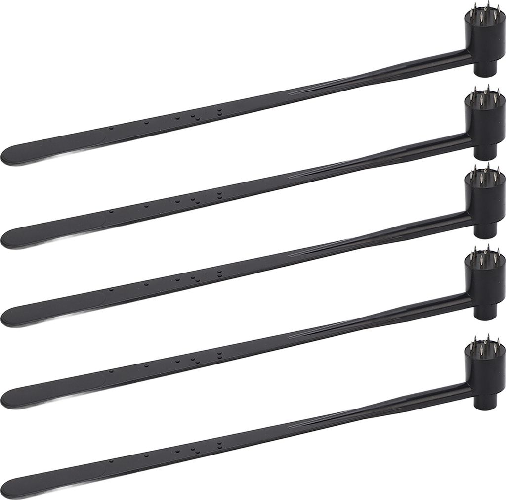 5PCS Plum Blossom Dermal Hammer Single End Black ABS Handle Obrázek produktu 