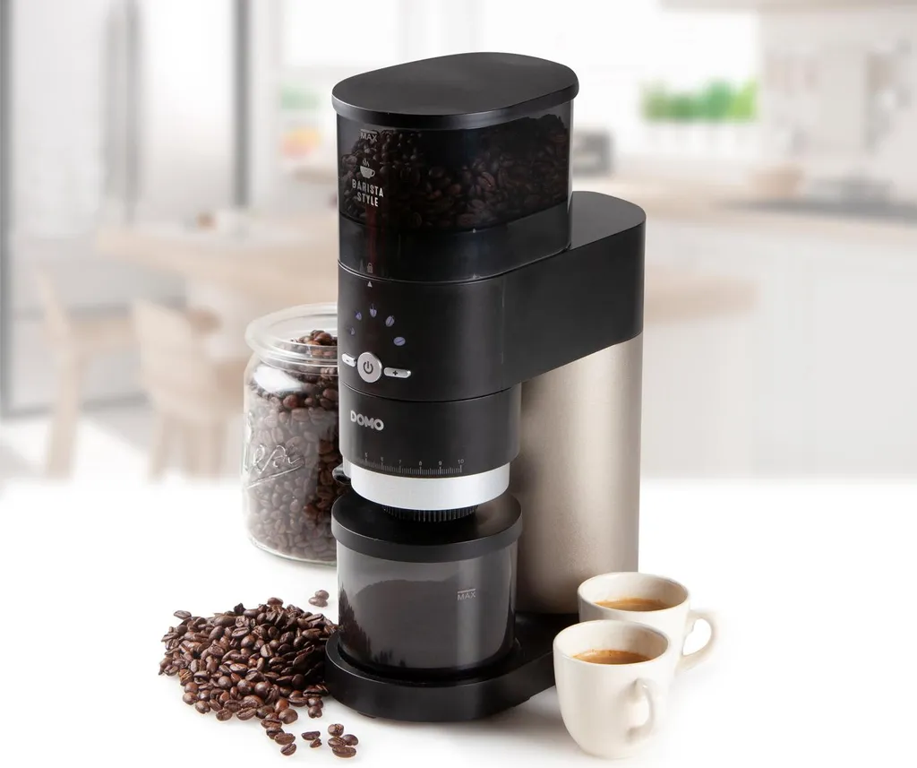 Moulin à café électrique DOMO DO715K broyeur conique acier inoxydable