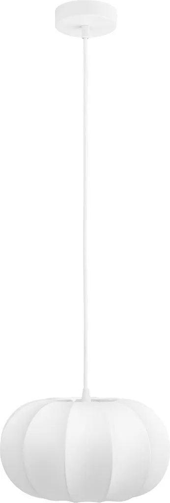 Sospensione Fenja Bianca Ø28cm - Illuminazione Minimal in Tessuto E27