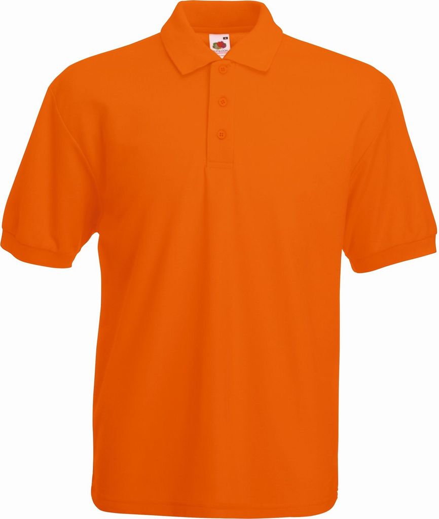 Piqué Polo | Fruit of the Loom (FOL63402), Farbe:orange, Größe:XL