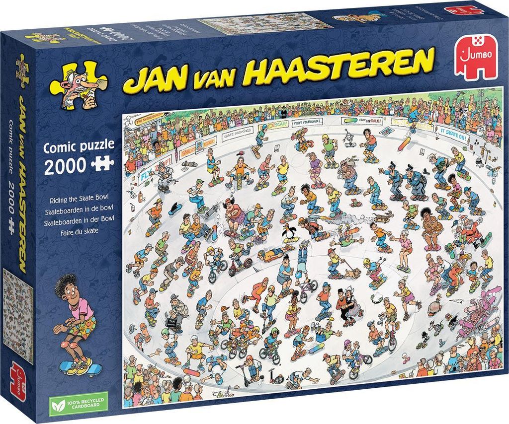 Puzzle di Jan van Haasteren - Skateboarding in the Bowl, Immagine del prodotto 