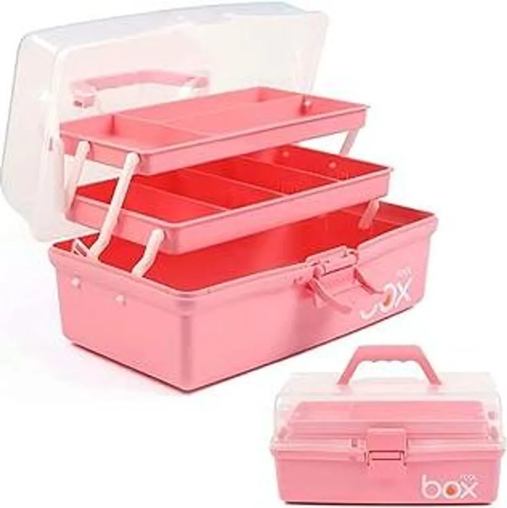 Organizer Trucchi e Nail Art Creahaus 30,5cm | Beauty Case Rosa