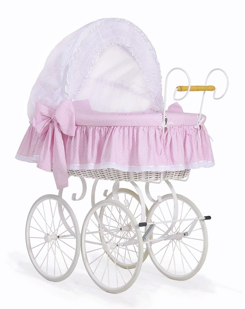 MY SWEET BABY Dětská postýlka Retro s kovovým podstavcem Obrázek produktu 