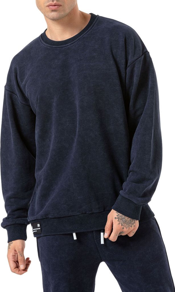 Red Bridge Herren Jogginganzug Sweat Suit Set Sweater Hose Navyblau S
