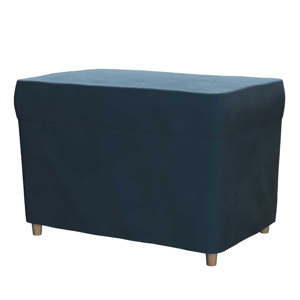 Dekoria Bezug für Fußhocker Strandmon, blau,