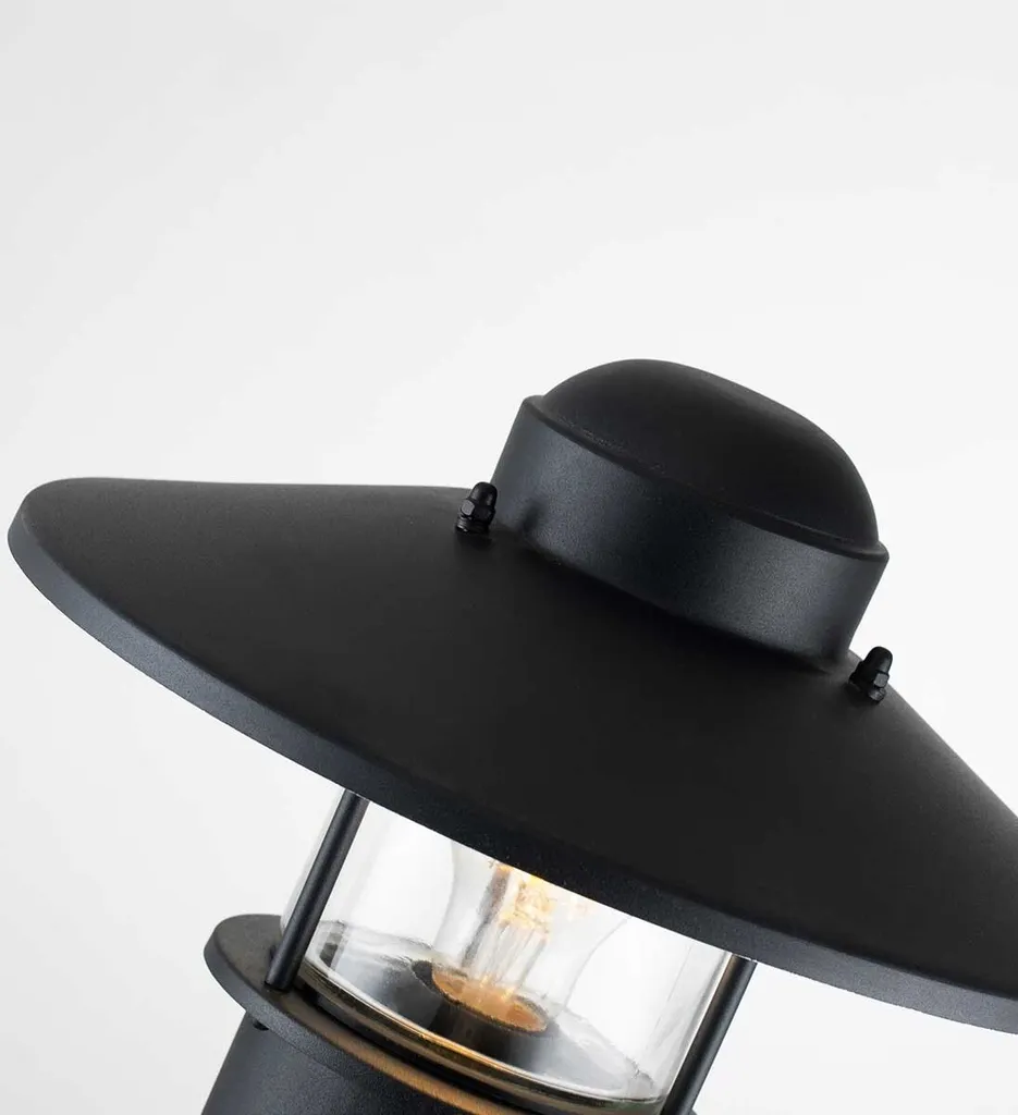 Poteau d'éclairage extérieur noir E27 60W Klampenborg Elstead Lighting
