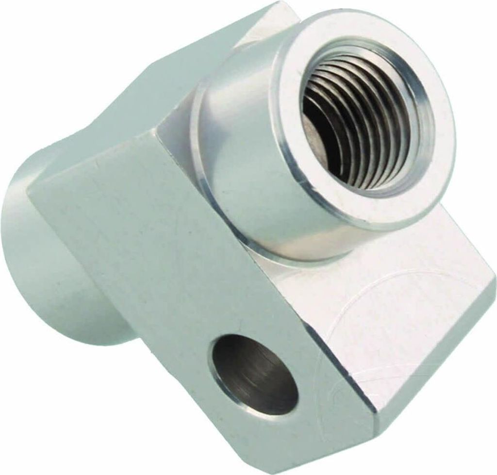 Bremsenschlauchverteiler 2-Wege Loch TYP831 3/8 UNF Silber