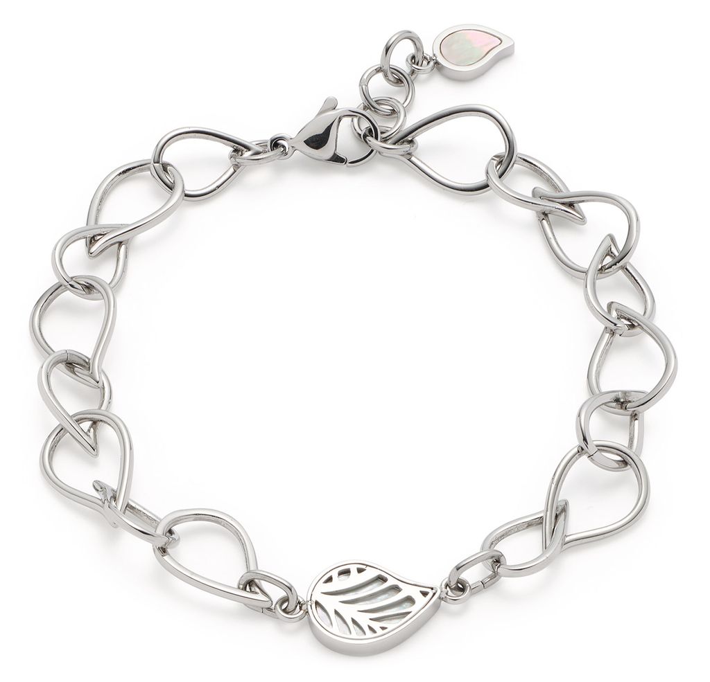 Leonardo Jewels Armband Maia, Armschmuck, Modeschmuck, Edelstahl, Perlmutt, 018376