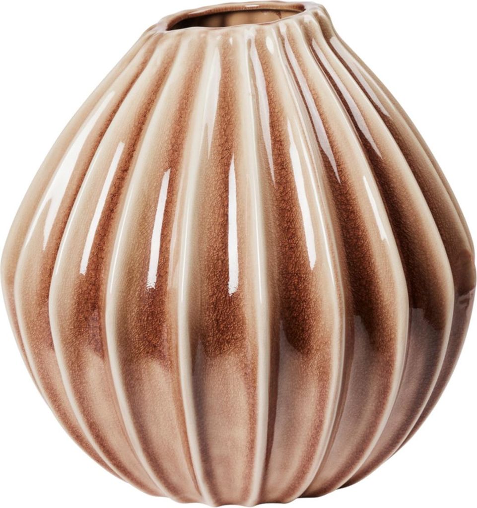 Broste Copenhagen Wide Vase Fawn braun XL 40cm