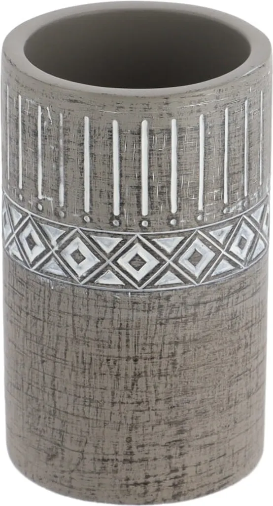 Accessoires salle de bain gris ciment 3 pièces format compact 6 cm - 2