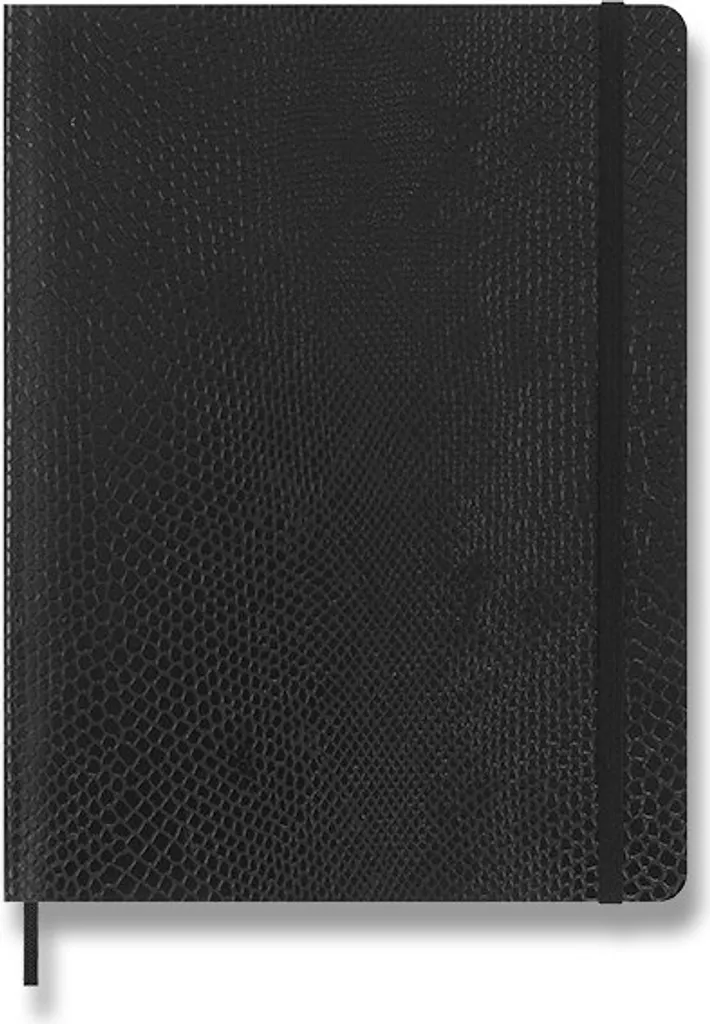 Carnet Moleskine Vegea Boa XL souple noir robuste et durable ligné