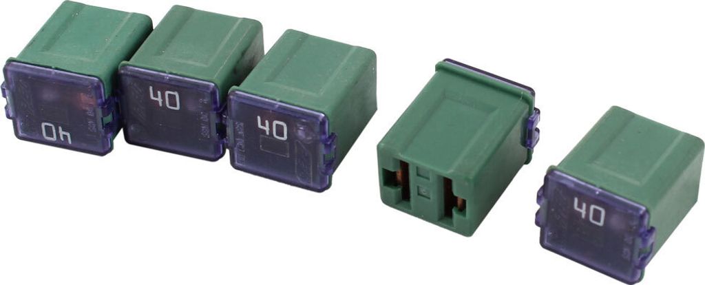 5 Stücke Auto Blocksicherung 12V-58V 40A Female Steckdose PAL Link Sicherung Dunkelgrün