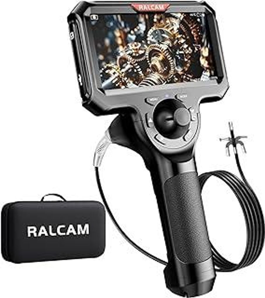 Ralcam Endoskopkamera 6,2mm Endoscope Camera - Endoskop 360° Inspektionskamera mit Licht 5,0 HD 1280x720 Rohrkamera, Kameras mit 6 LED, IP67 Wasse...