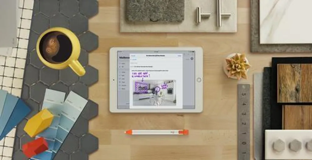 Stylet Numérique Logitech Crayon Idéal Prise de Notes et Dessin sans Fil iPad - 40