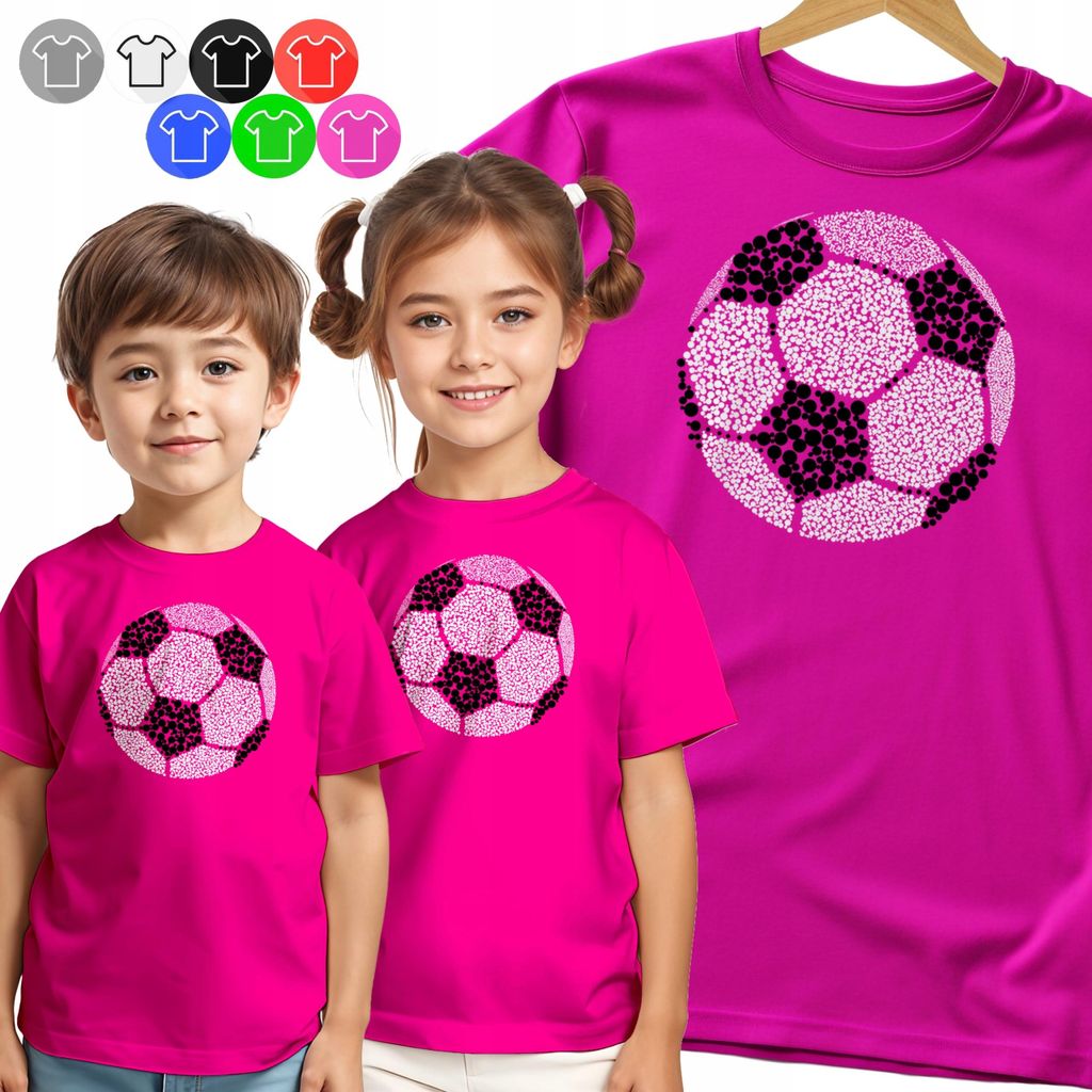 Kinder-T-Shirt Dots Ball Für Kleine Fussballer Tag Punkte - 86 Xxxs