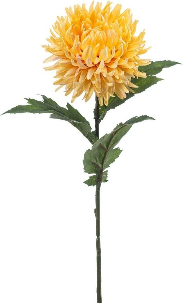artplants.de Kunstblume Chrysantheme SAXLER, gelb, 55cm - Produktbild 