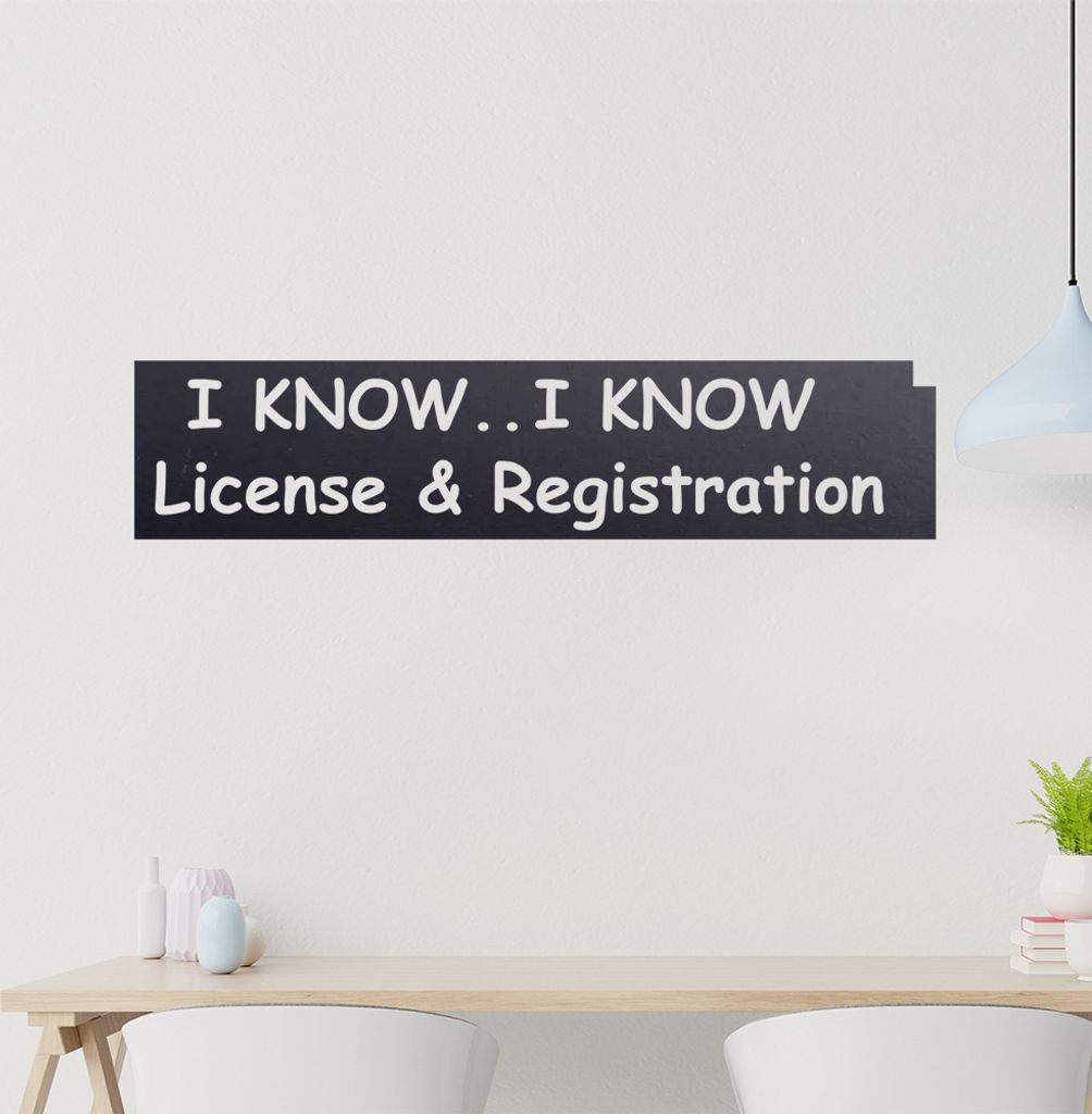 I know, Iknow ... Wandtattoo in 6 Größen - Wandaufkleber Wall Sticker - Dekoration, Küche, Wohnzimmer, Schlafzimmer, Badezimmer