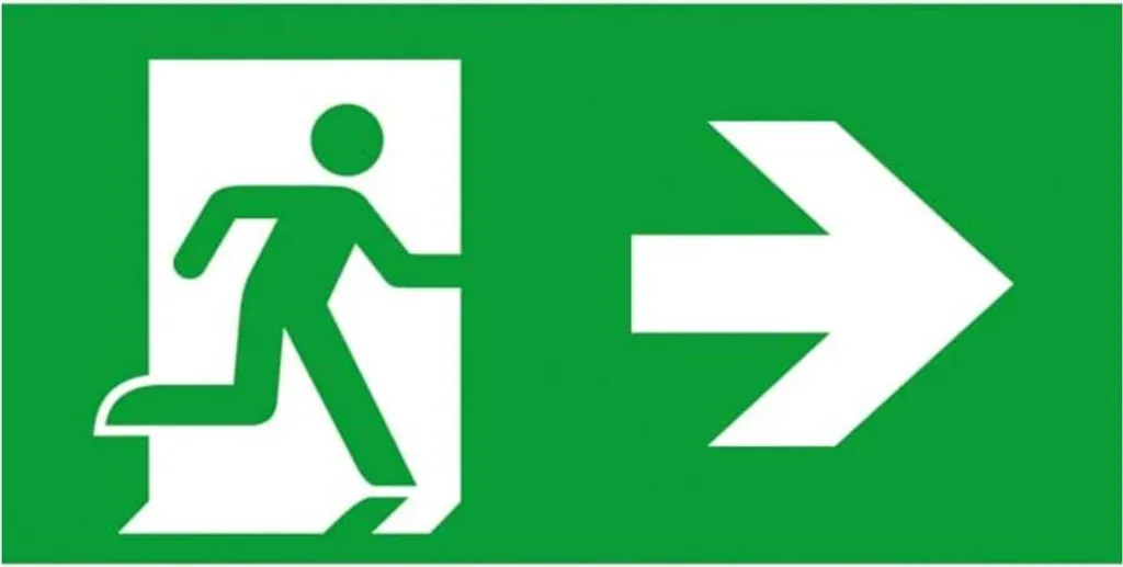 Plaque acrylique pour luminaire de secours 40071354131 signalétique