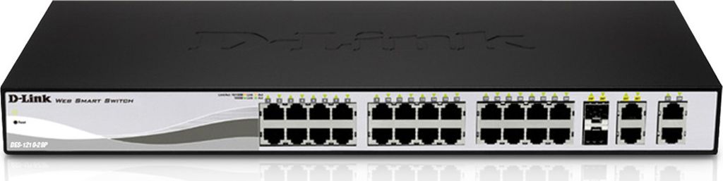 D-Link DES-1210-28P 28-Port Layer2 PoE Smart Managed Switch